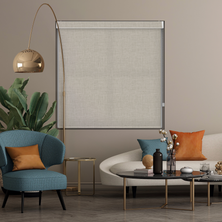 Lyra Beige Pelmet Roller Blind