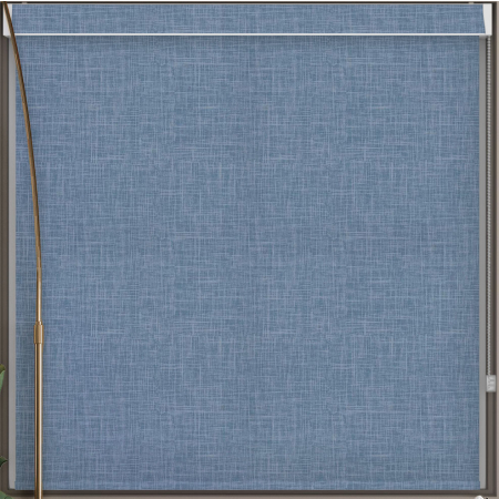 Lyra Blue Pelmet Roller Blind Cropped Image