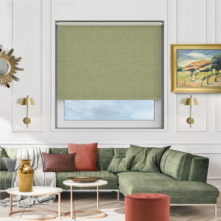 Lyra Green Cordless Roller Blind Image 2