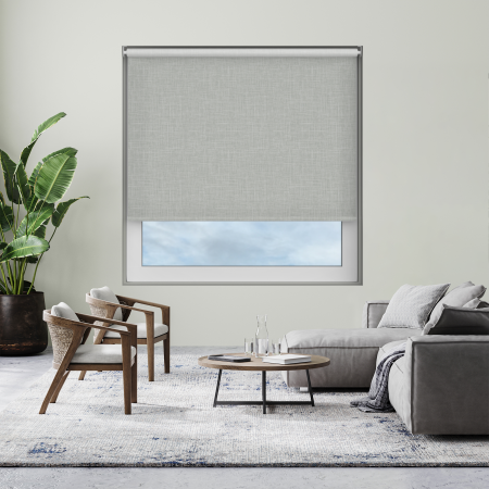 Lyra Grey Cordless Roller Blind Image 2