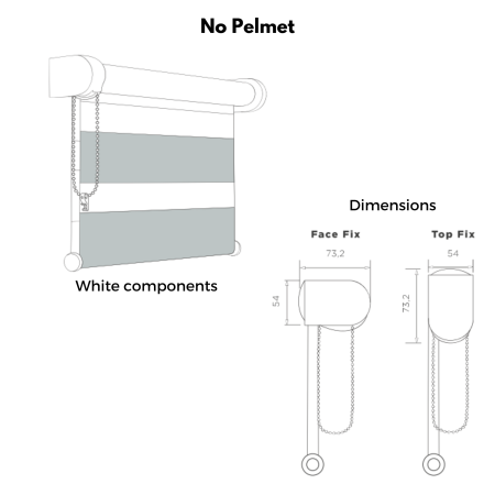 Mason Black Day and Night Blind No Pelmet