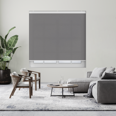 Maven Gravel Cordless Honeycomb Pleated Blind Open
