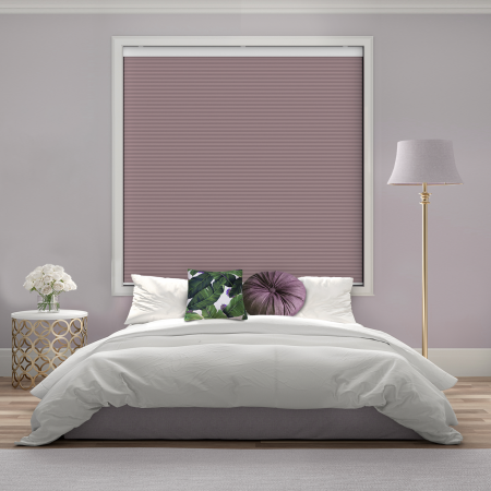 Maven Pink Blackout Cordless Honeycomb Pleated Blind Closed