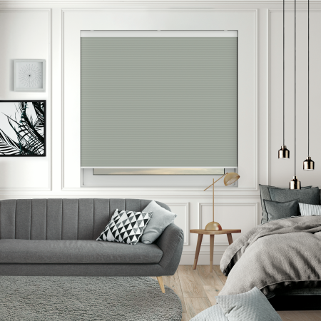 Maven Pixie Cream Blackout Cordless Honeycomb Pleated Blind Open