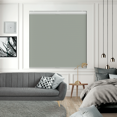 Maven Pixie Cream Blackout Cordless Top Down Bottom Up Honeycomb Pleated Blind Open