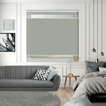 Maven Pixie Cream Blackout Cordless Top Down Bottom Up Honeycomb Pleated Blind Open