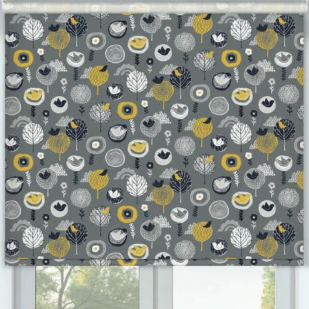 Meadowlark Midnight Cordless Roller Blinds Frame