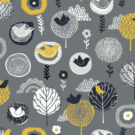 Meadowlark Midnight No Drill Roller Blinds Hardware