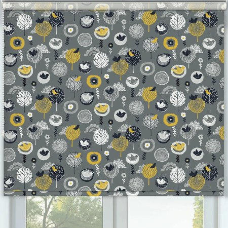 Meadowlark Midnight Roller Blinds Frame