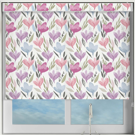 Melia Blush No Drill Blinds Frame