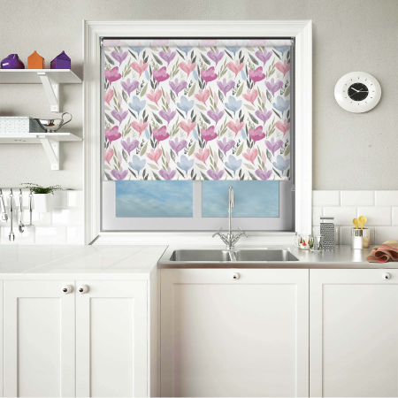 Melia Blush Roller Blinds