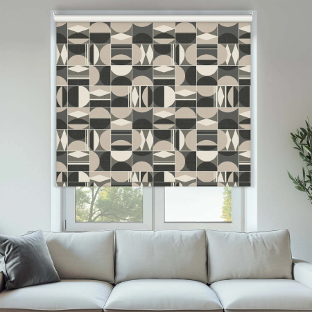 Mercer Black Cordless Roller Blinds