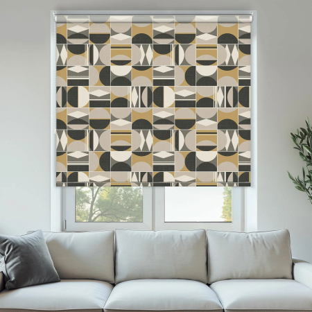 Mercer Ochre Roller Blinds