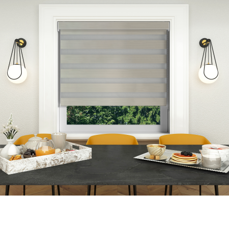Milla Muted Grey Day and Night Blind Image 2