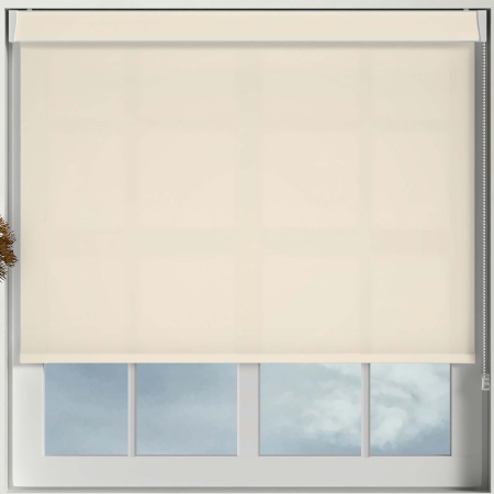 Mirage Solar Cream Pelmet Roller Blinds Frame