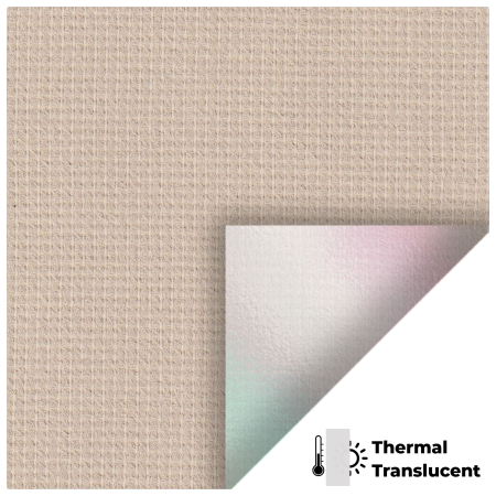 Mirage Solar Dark Beige Pelmet Roller Blinds Scan