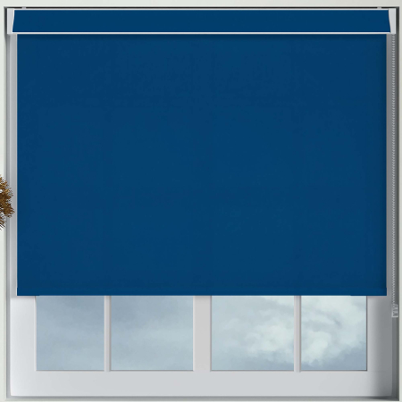 Mirage Solar Dark Blue No Drill Blinds Frame