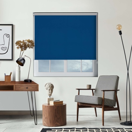 Mirage Solar Dark Blue Roller Blinds