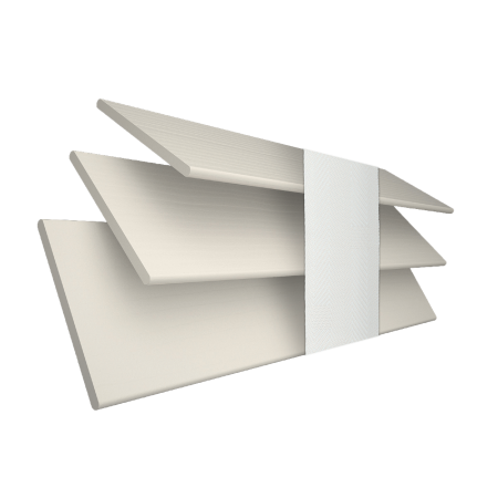 Mirage Wood Grain Faux Wood with Chalk Tape Wood Venetian Blinds 3 Slats