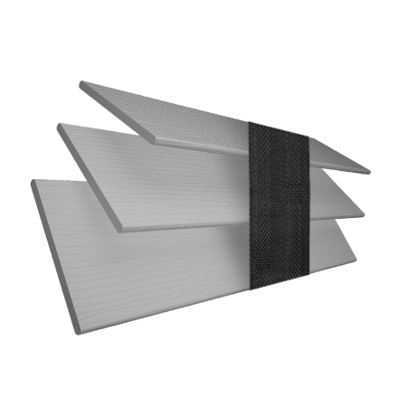 Mission Wood Grain Faux Wood with Smoke Tape Wood Venetian Blinds 3 Slats