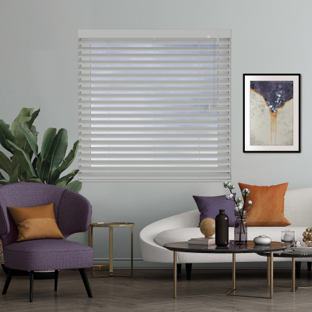 Misty Shadow Venetian Blinds Open