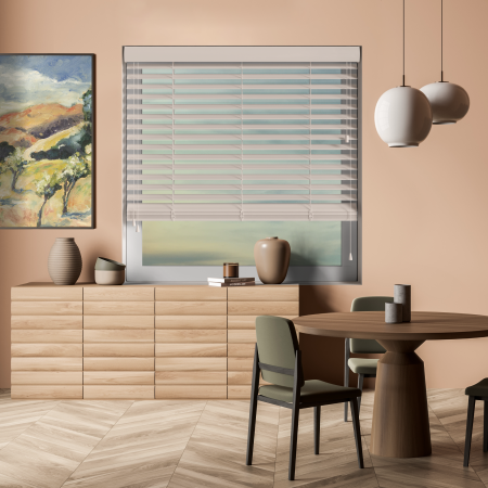 Morena Wood Venetian Blinds Open