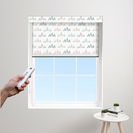 Mountain Etch Electric BlocOut Cassette Blinds Edge Fit