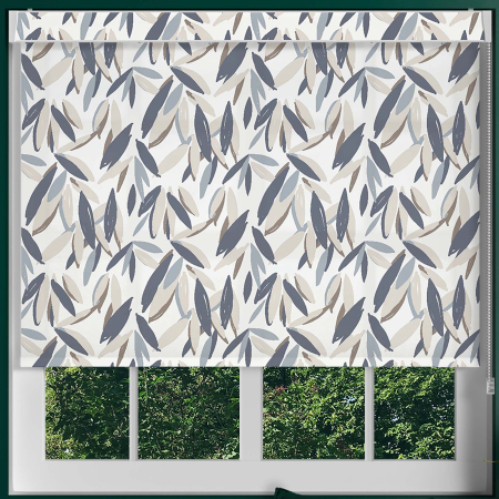 Muted Cane Pelmet Roller Blinds Frame