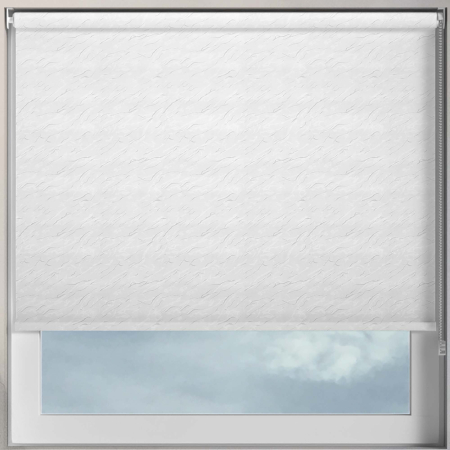 Negev White Roller Blinds Frame