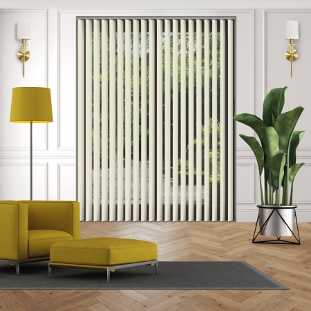 Nico Cream Replacement Vertical Blind Slats Open
