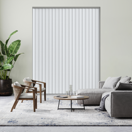 Nova Brilliant White Rigid PVC Vertical Blinds