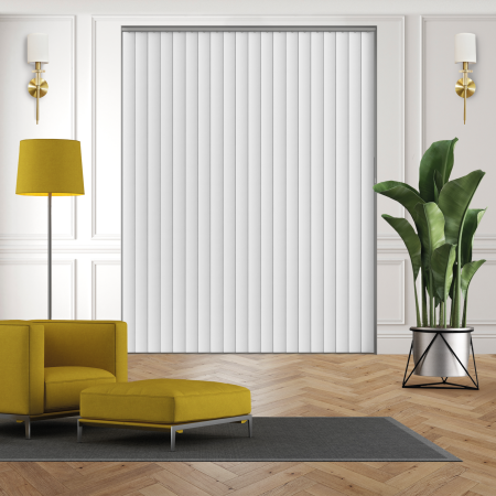 Nova Off White Rigid PVC Vertical Blinds