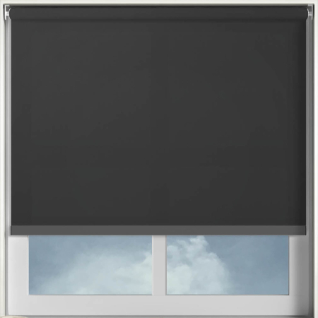 Origin Black Anthracite Bottom Bar Cordless Roller Blinds Frame