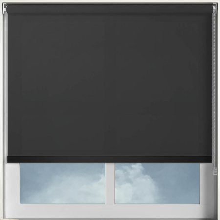 Origin Black Black Bottom Bar Roller Blinds Frame