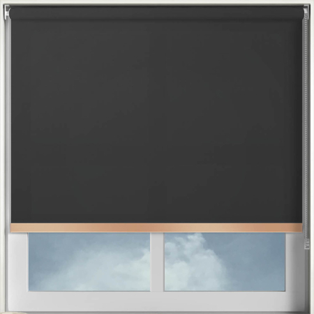 Origin Black Copper Bottom Bar Roller Blinds Frame