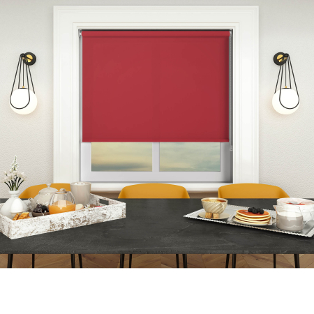 Origin Bright Red Roller Blinds
