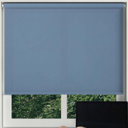 Origin Dusky Blue Cordless Roller Blinds Frame