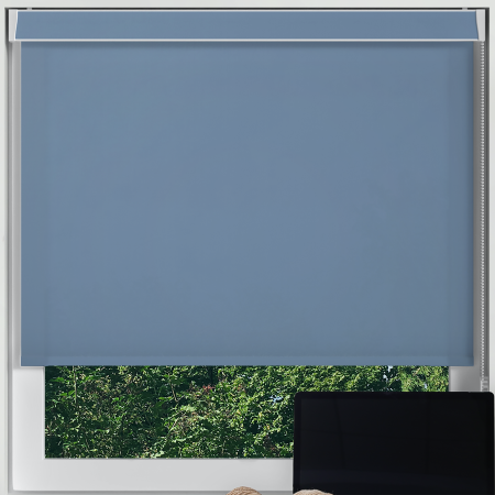 Origin Dusky Blue No Drill Blinds Frame