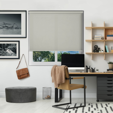 Origin Grey Whisper Roller Blinds