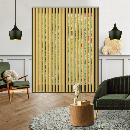 Origin Lemon Vertical Blinds Open