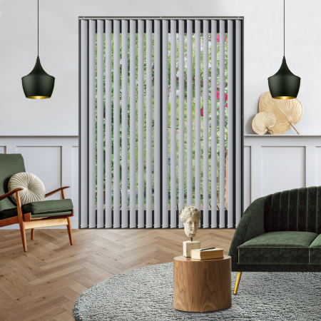 Origin Lilac Replacement Vertical Blind Slats Open