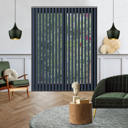 Origin Midnight Replacement Vertical Blind Slats Open