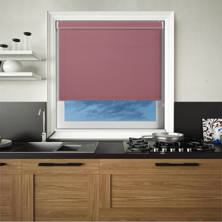 Origin Plum Pelmet Roller Blinds