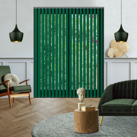 Origin Racing Green Replacement Vertical Blind Slats Open