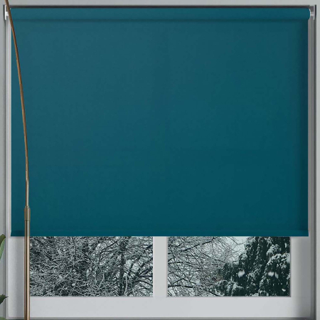 Origin Rich Teal Cordless Roller Blinds Frame