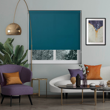 Origin Rich Teal Roller Blinds