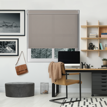 Origin Taupe No Drill Blinds