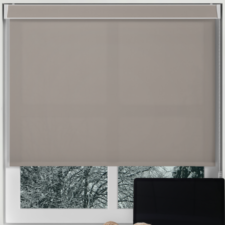 Origin Taupe Pelmet Roller Blinds Frame