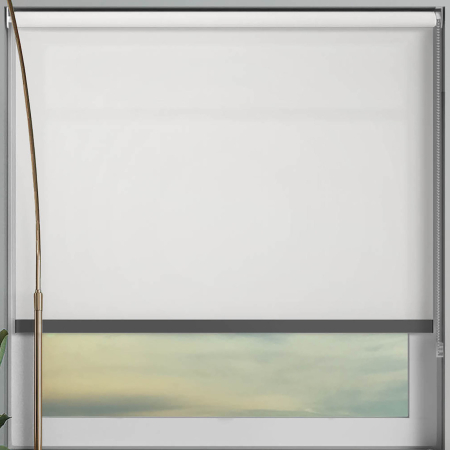 Origin White Anthracite Bottom Bar Roller Blinds Frame
