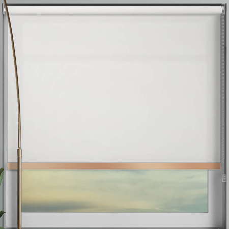 Origin White Copper Bottom Bar Roller Blinds Frame